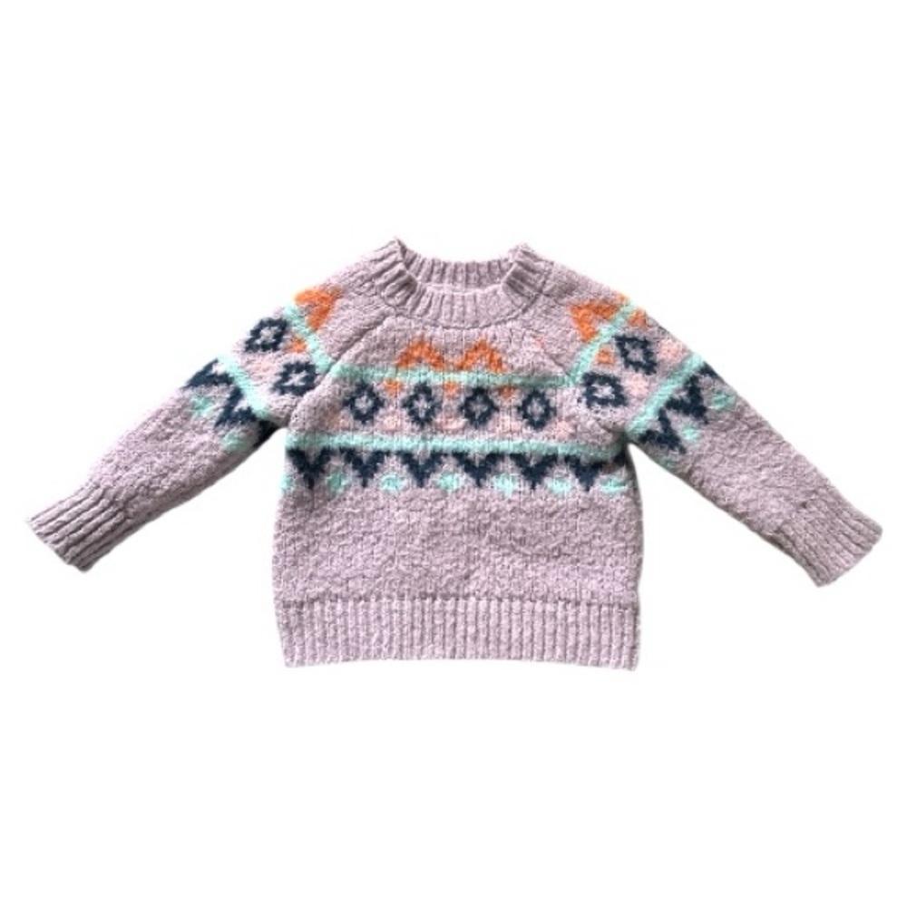 CAT & JACK Cozy Aztec Sweater
